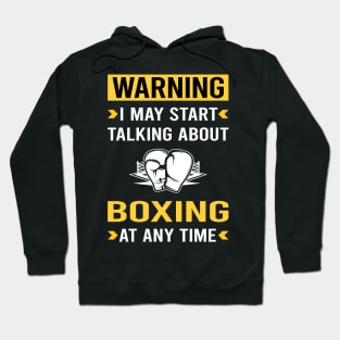 Warning Boxing Hoodie